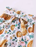 Halloween Ghost Pumpkin Printed Pants Set
