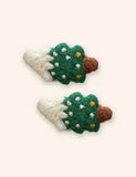 Mhothaigh Olann Nollag 2PCS bioráin gleoite