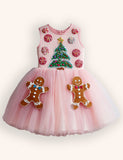 Tulle Gingerbread Man Christmas Tree Dress