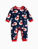 Christmas Snowman & Letter Print Family Matching Raglan-sleeve Pajamas Sets