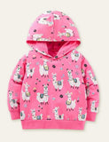Alpaca Cartoon Printed Hoodie