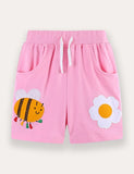 Rainbow Cloud Print T-Shirt and Shorts Set