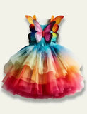 Butterfly Embrioidery Tulle Dress