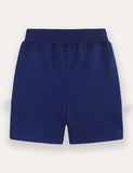 Cartoon Shark Applique Shorts