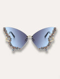 Diamond Butterfly Rimless Sunglasses - Mini Taylor