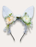 Floral Bunny Appliqué Dress