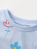 Flower Printed Round Neck Set - Mini Taylor