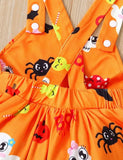 Halloween Ghost Full Printed Overalls Romper - Mini Berni