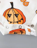 Halloween Pumpkin Printed Romper - Mini Berni