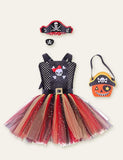 Halloween Skull Mesh Party Dress - Mini Berni