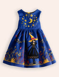 Halloween Witch Appliqué Dress