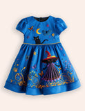 Halloween Witch Appliqué Dress