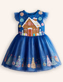 Tulle Christmas Tree Gingerbread Dress