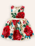 Floral Bow Party Dress