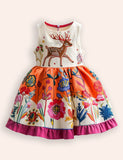Reindeer Appliqué Dress