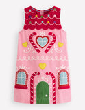 Gingerbread House Pinafore Dress
