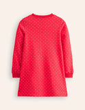Sweatshirt Appliqué Dress