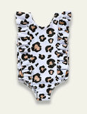 Leopard Lace Printed One-piece Swimsuit - Mini Taylor