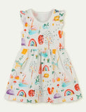 Printed Short Sleeve Dress