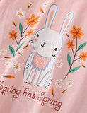 Rabbit Printed Round Neck Sweatshirt - Mini Taylor