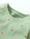 Rainbow Printed Long Sleeve Dress - Mini Taylor