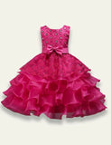 Ruffled Bow Party Dress