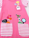 Scientist Appliqué Striped Dress - Mini Taylor