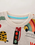 Animal Printed Long Sleeve Sweatshirt - Mini Taylor