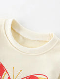 Cartoon Butterfly Printed Sweatshirt - Mini Taylor