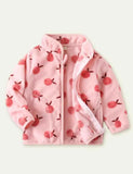 Cartoon Print Polar Fleece Jacket - Mini Taylor
