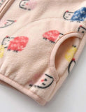 Cartoon Print Polar Fleece Jacket - Mini Taylor