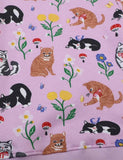 Cute Kitten&Floral Print Sweatshirt - Mini Taylor