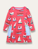 Cute Puppy Print Dress - Mini Taylor