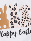 Easter Spotted Bunny Printed T-Shirt+Flared Pants - Mini Taylor