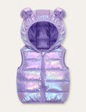 Funny Bear Zipper Design Vest Coat - Mini Taylor