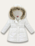 Multicolor Glossy Printed Cotton Coat - Mini Taylor