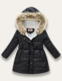 Multicolor Glossy Printed Cotton Coat - Mini Taylor