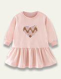 Pink Heart Princess Dress - Mini Taylor