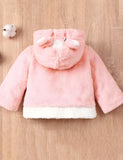Rabbit Embroidery Fleece Hooded Jacket - Mini Taylor