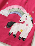 Rainbow Pony Appliqué Dress - Mini Taylor