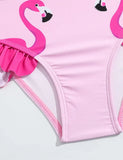 Ruffled Flamingo Print Swimsuit - Mini Taylor