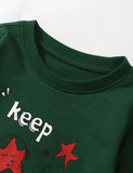 Shiny Red Star Printed Sweatshirt - Mini Taylor
