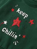 Shiny Red Star Printed Sweatshirt - Mini Taylor