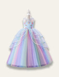 Unicorn Rainbow Tulle Princess Party Dress - Mini Taylor